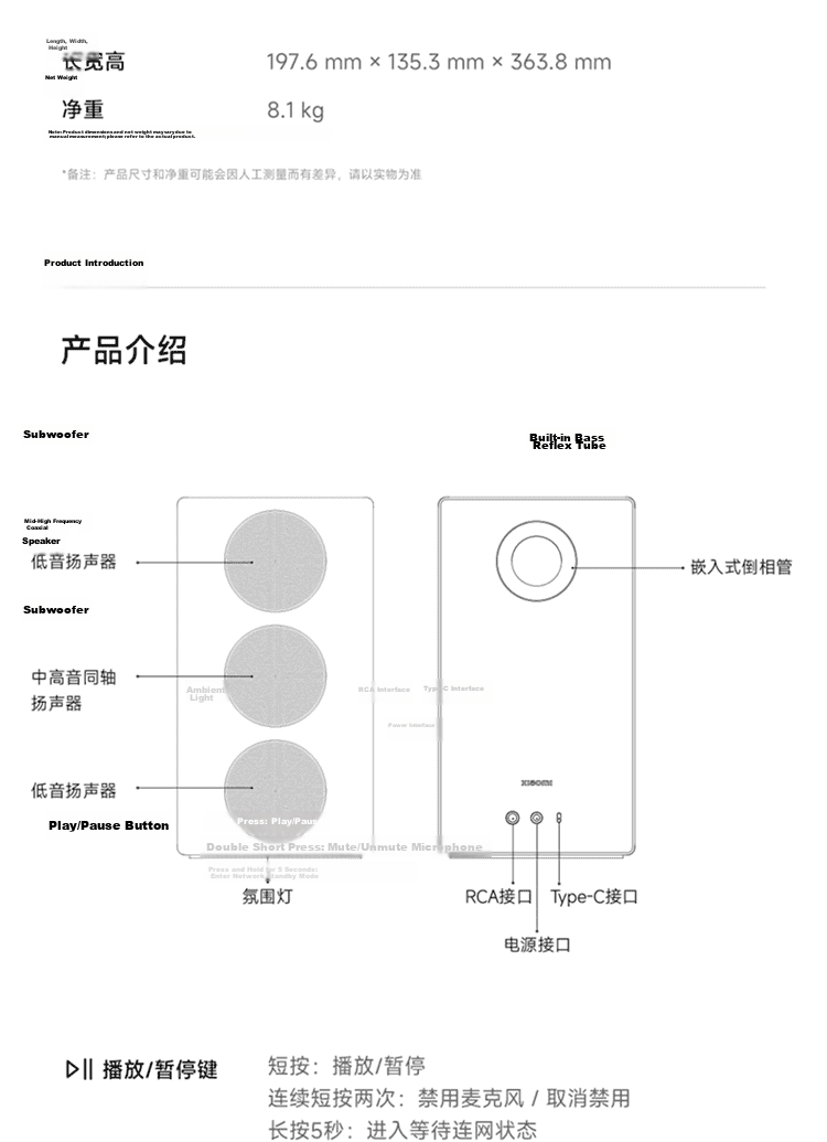 MI Xiaomi Sound 2 Max Fabric Panel 29