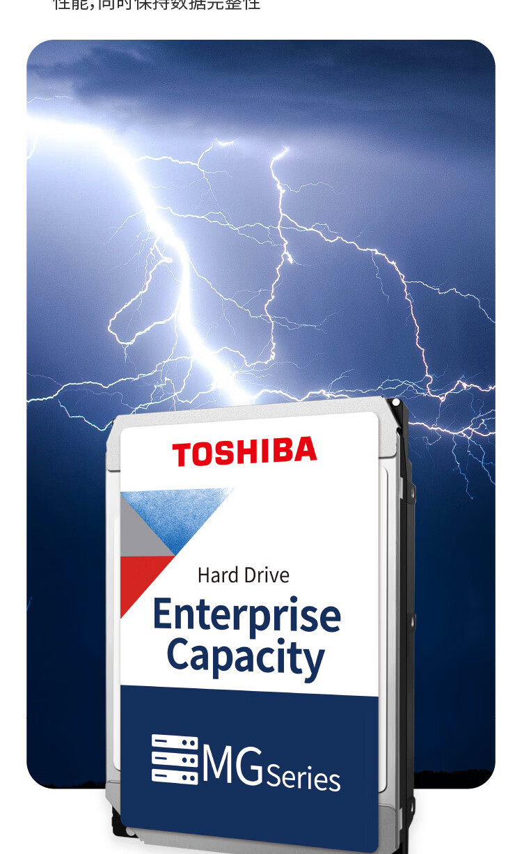 TOSHIBA 10TB 7200RPM 512MB SAS Vertical CMR Enterprise Hard Drive (MG10SDA10TE) 7
