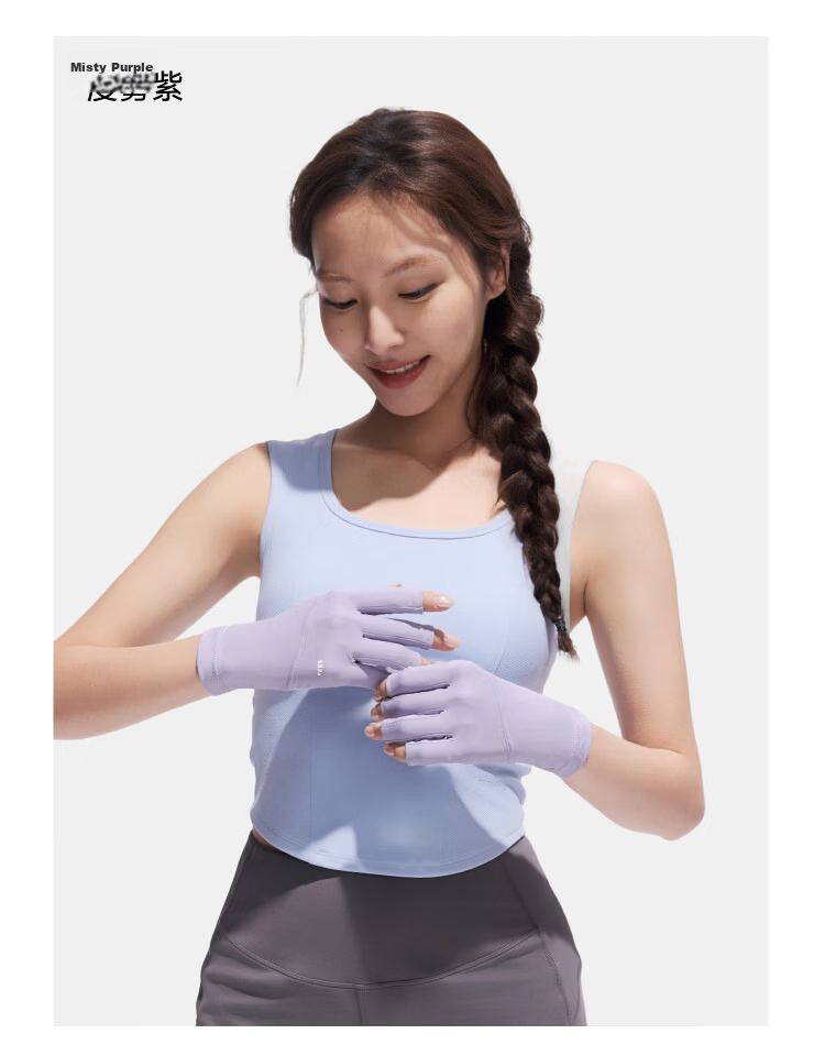 Beneunder Sun Protection Gloves for Women, Fishing Manicure Gloves, Cycling Fingerless Gloves, Driving Sports UV Protection AL365 25