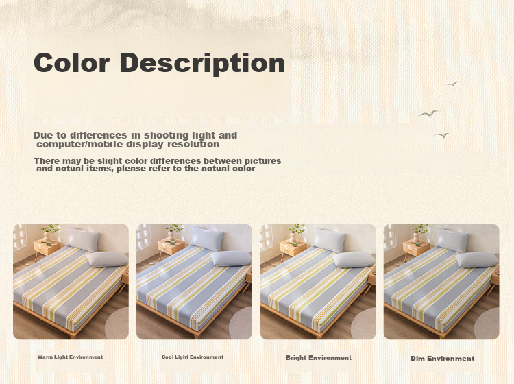 JD Original Lao Gubu Fitted Sheet Single Piece, Class A Skin-Friendly, Breathable And Comfortable, Durable for 1.8m Bed, Huadia 12