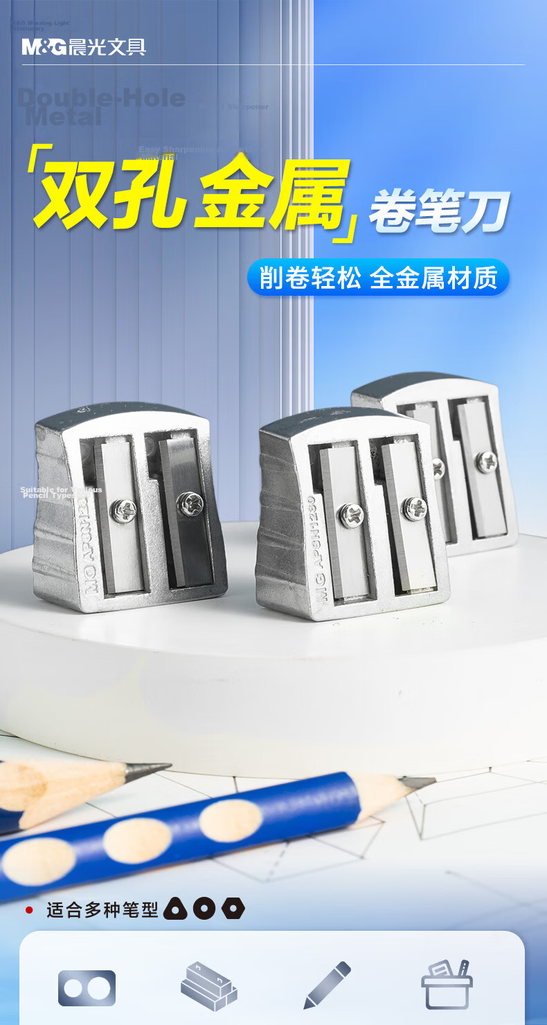 M&G Stationery Efficient Manual Pencil Sharpener APSN1256 1