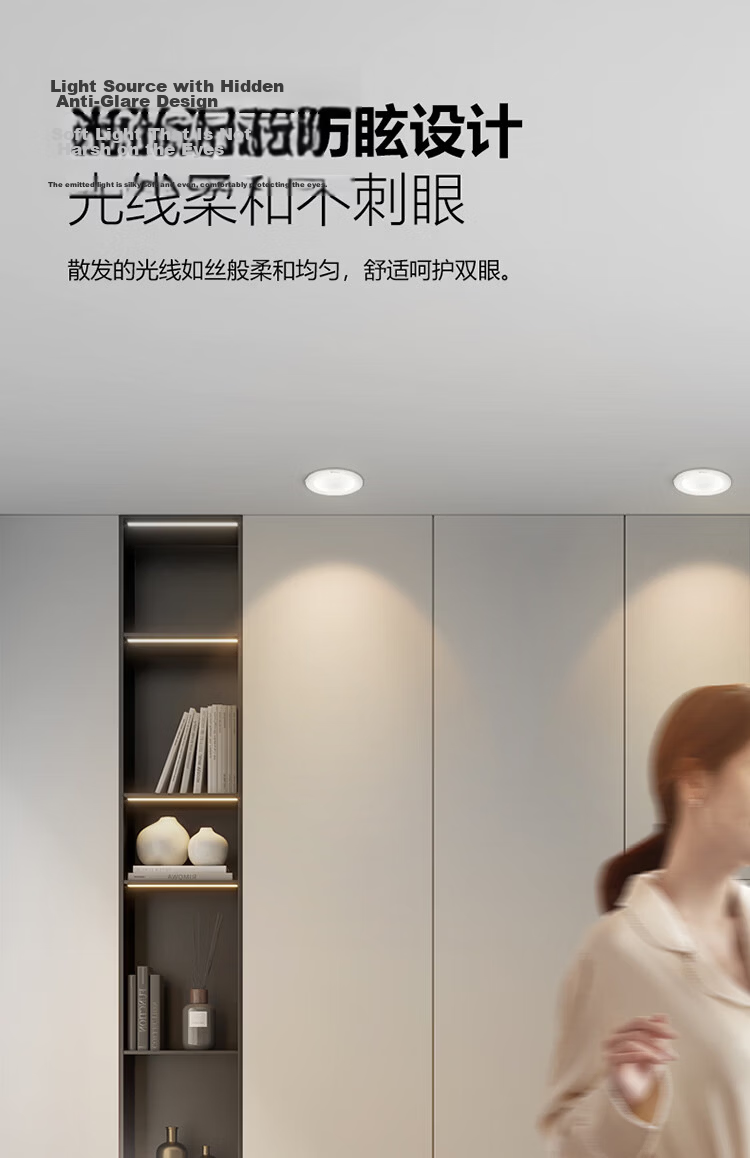 BULL LED Anti-Fog Downlight MT-B007K-AS Matte White 7W Warm Light 3000K Upgraded Ra97 Color Rendering Index 6