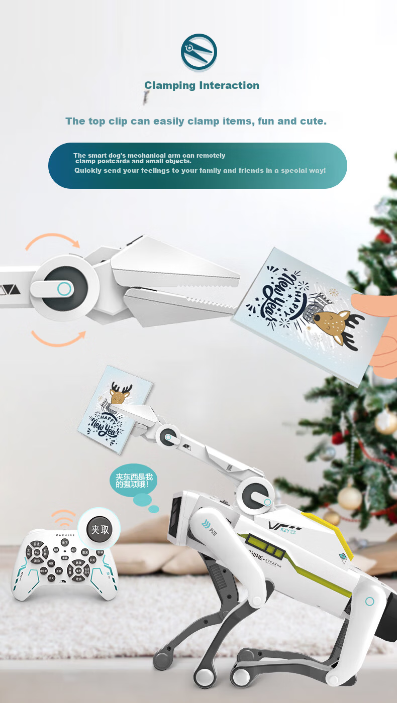 Julai Smart AI Calling Robot Dog Early Education Toy Remote Control Car Programming Stunt Gift for Boys and Girls Birthday New Year 3