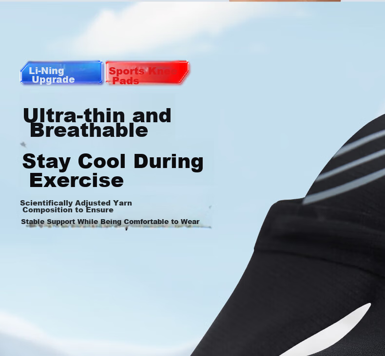 LI-NING Knee Brace for Meniscus Injury, Arthritis, Synovitis, Ligament Effusion, Unisex, for Mountaineering, Badminton, Running 13