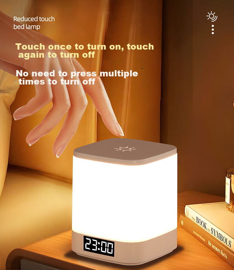 Heart LocK Rechargeable Night Light Baby Feeding Night Lamp Bedroom Bedside Atmosphere Light Remote Control Sleep Companion Long Battery Life Tap Light [Clearance Sale] 14