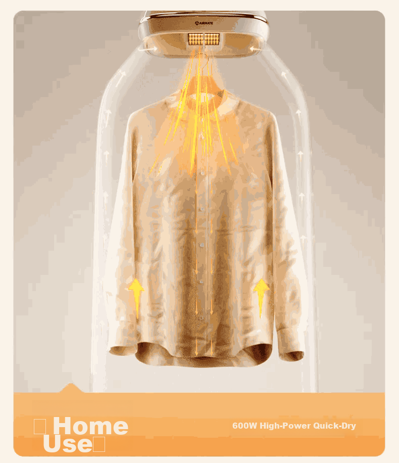 AIRMATE [Ready to Use], Home Clothes Dryer, Portable Foldable Hanging Baby Clothing Sterilizer, Dorm Small Air Dryer, HG06-M9 6