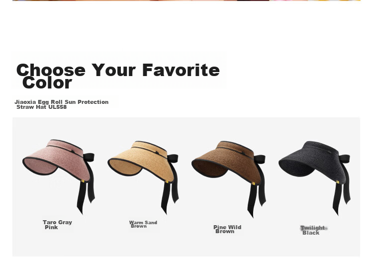 Beneunder Sun Hat, Summer UV Protection Hat for Women, Straw Hat, Wide Brim Sunhat, UV-Resistant, Egg Roll Style Hat UL558 32