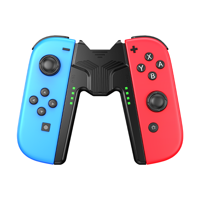 BIAZE Compatible Switch Controller Charging Dock, Joy-Con Controller Charger Grip, Supports In-Play Charging with Case, Suitable for All Versions of Switch/OLED