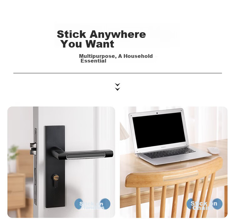 Jinlongxing Silicone Anti-Collision Strips Door Handle Bumper Protector Refrigerator Cabinet Door Silent Bumpers Set 11