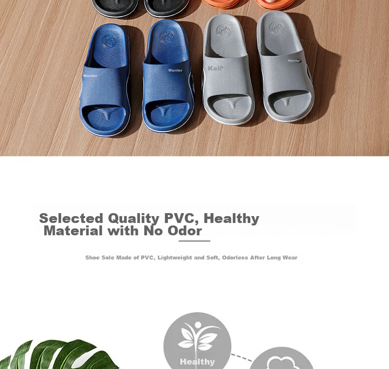 Huili Four Seasons Trendy Sandals, Fashionable Indoor And Outdoor Non-Slip Lightweight Comfortable Men's Slippers HL3920 Gray Size 43 3