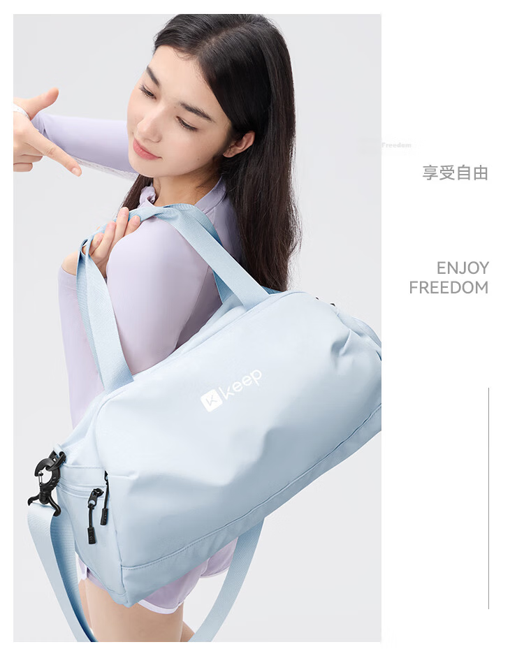 Keep Swimming Bag Dry and Wet Separation Travel Fitness Unisex Sports Training Shoulder Crossbody Waterproof Bag 472 Black 13