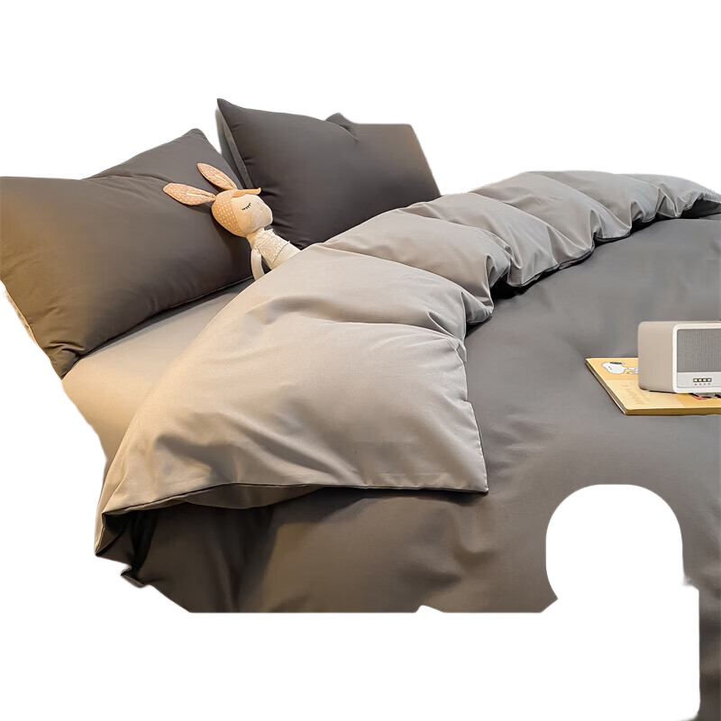 CROWN Duvet Cover Single Piece 200x230cm Class A Student Dormitory Single/double Bed 1.5m Bed Sheet Duvet Cover Summer Bedding