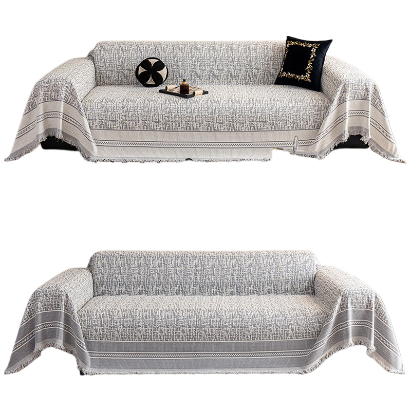CHERISHES LIFE Luxury Chenille Sofa Cover, Full Coverage Sofa Slipcover, Cat Scratch Resistant Protective Cover, 180*300cm
