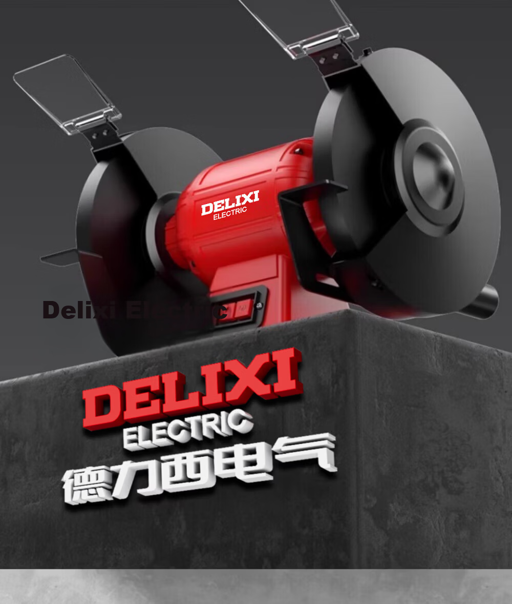 Delixi Desktop Bench Grinder Small Electric Grinding Wheel Sharpener Industrial Grade Belt Sander for Home Use 5