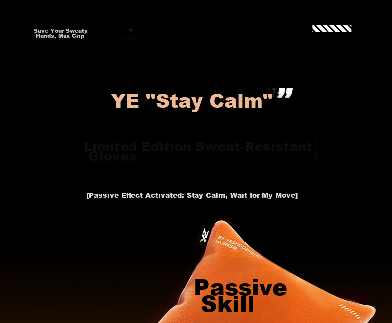 YE Esports Gaming Sweat Absorber Da Sima Edition Sweat-Absorbing Stress Relief FPS Pro Player Use Small Granule Active Drying Particles Orange Sandalwood Scent 6