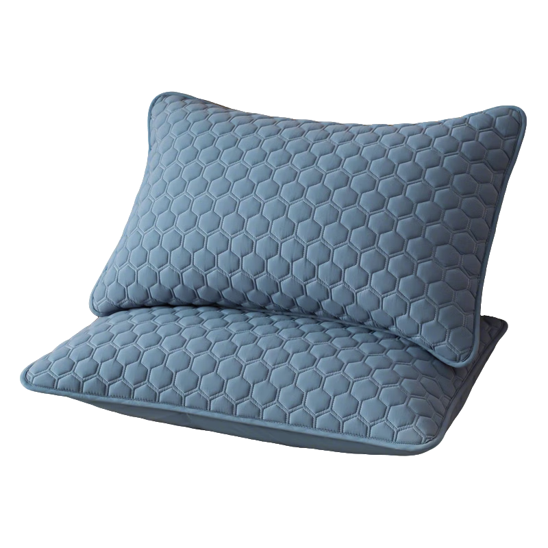 MUJI Class A Quilted Pillowcase with Pillow Core Isolation Layer, Household Anti-Oil and Dirt-Proof Pillowcase, 48x74cm Single Piece