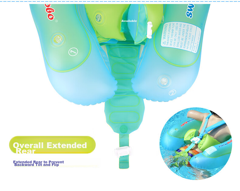 Swimbobo Baby Infant Swimming Ring Float with Anti-Slip Seat and Underarm Straps BO1027XL 7