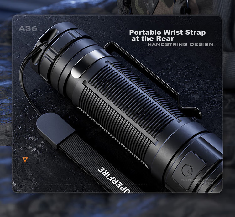 SupFire High Brightness Flashlight 2500LM Outdoor Mountaineering Ultra-Bright Long Range Long Battery Life Compact Portable Home Cycling Light 7