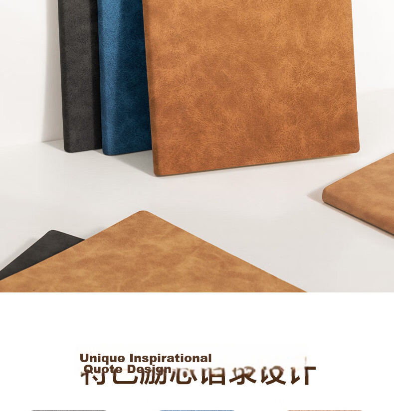 Deli Customizable Fashion Leather Notebook, Business Notepad, Sheepskin Journal, Meeting Record Book, A5 Size, 120 Sheets, Gray, Single Book Pack, 3340 2