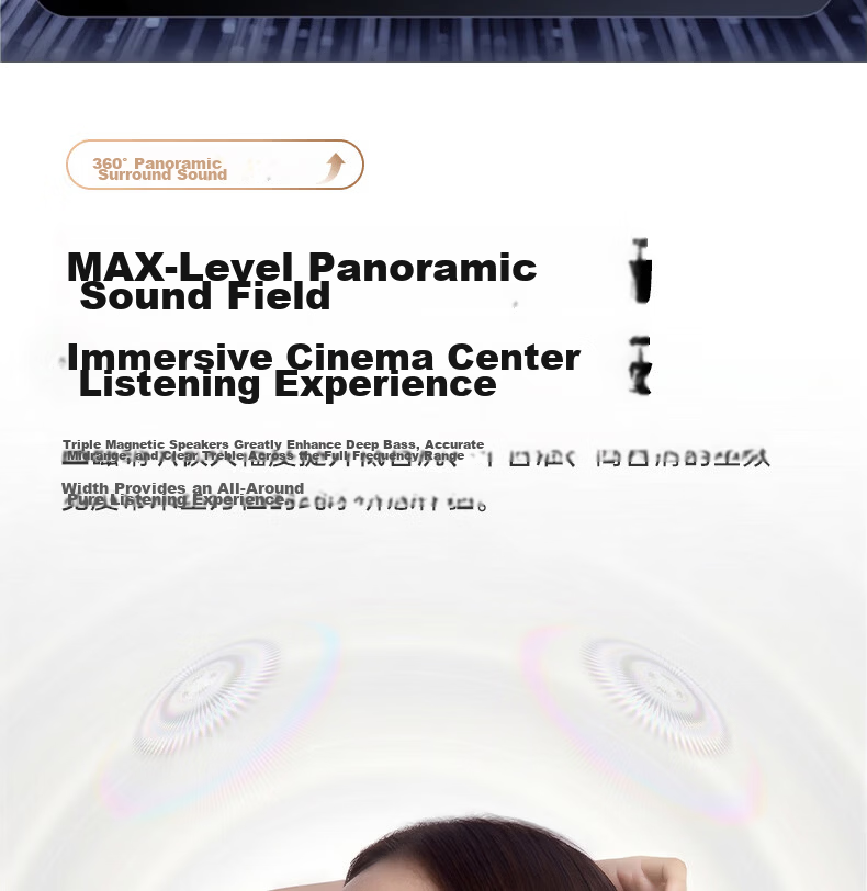 Newmine [Latest 2026 Model | Unaltered Original Sound] Ear-Clip Bluetooth Headphones, Wireless Open-Ear Non-In Running Call Noise-Cancelling Ultra-Long Battery Life for International Travel Translation, Gentle on Ears 10