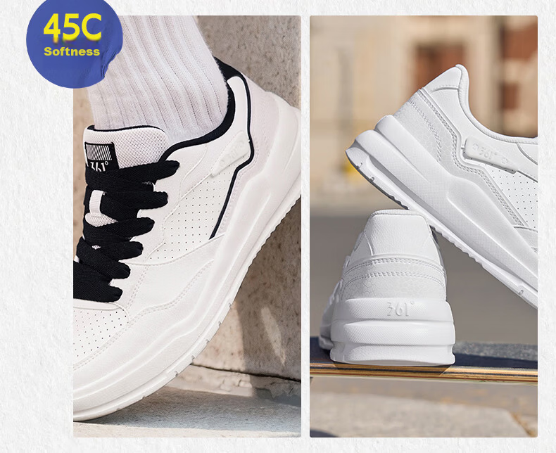 361° Yuhang Casual Men's Shoes Summer Breathable White Thick-Soled Versatile Sports Sneakers Board Shoes Men 672616620-1 20