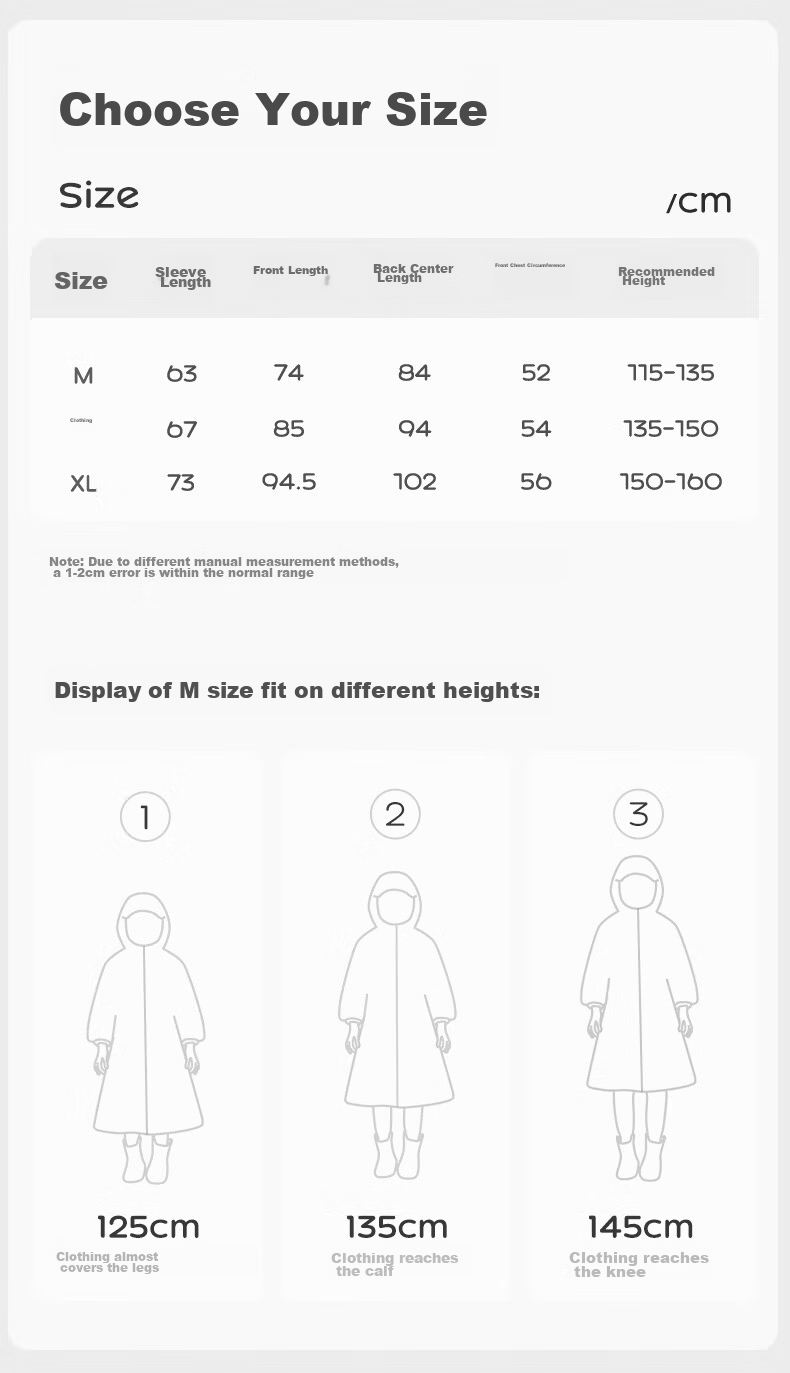 Kocotree KK Tree Kids Raincoat with Backpack Cover for Boys and Girls, Children's School Rain Poncho 28