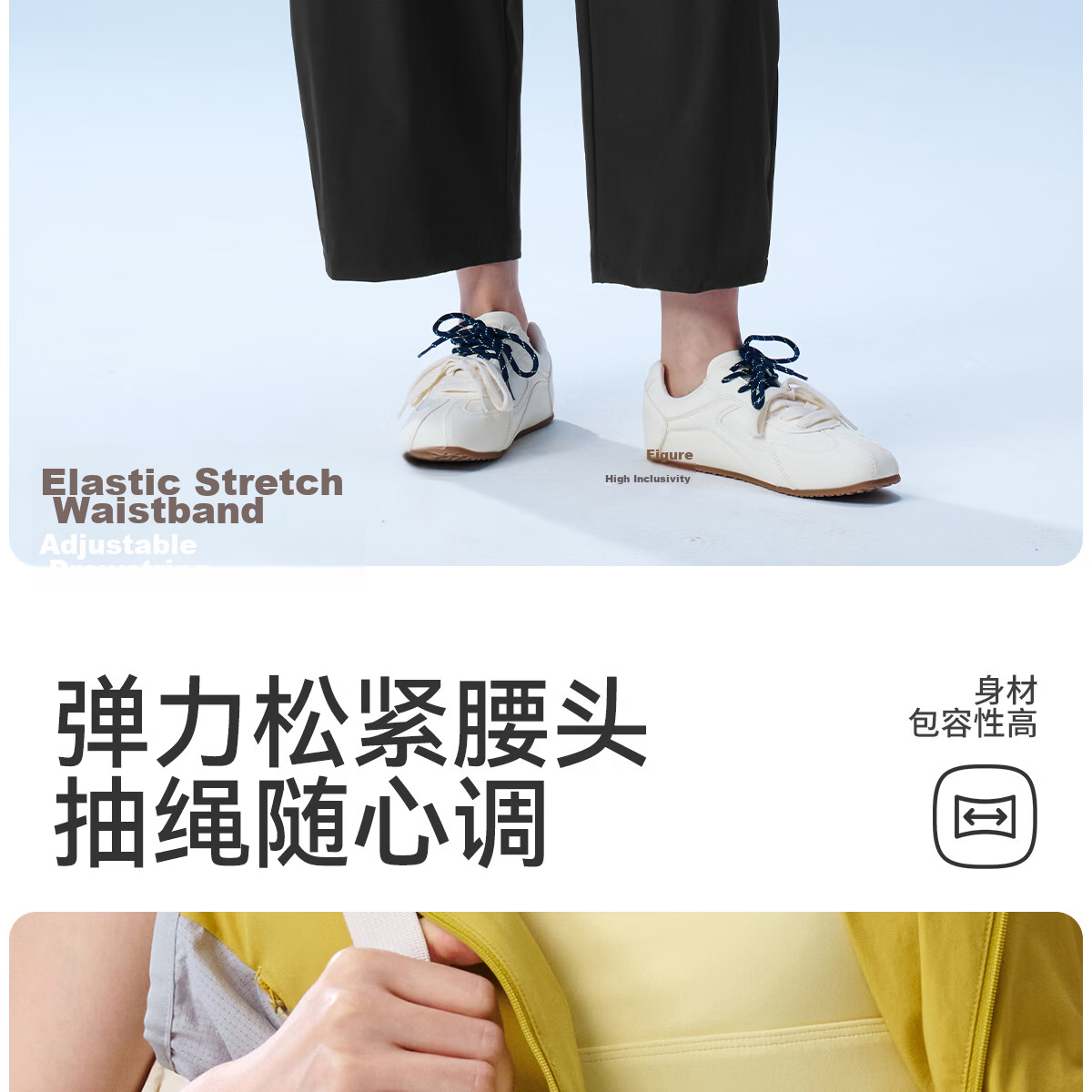 361° Women's Lightweight Outdoor Ice-Cooling Sun Protection Capri Pants Summer Thin Loose Casual Straight-Leg UPF50+ 14
