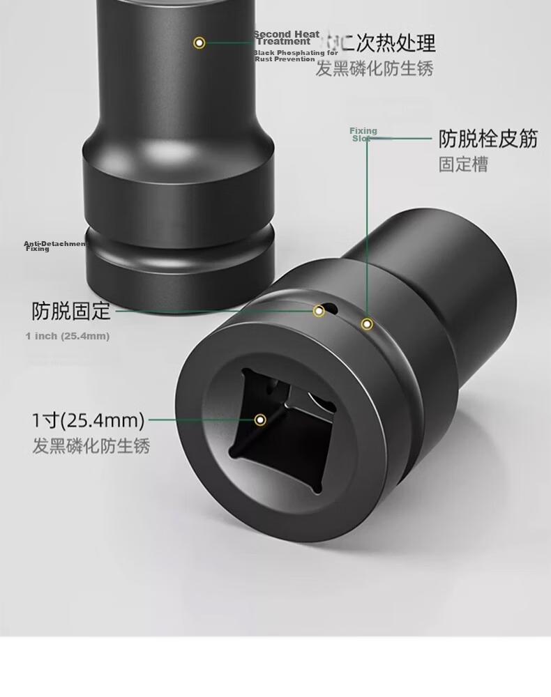 Great Wall Impact Wrench Socket 3/4 Hex Air Impact Socket Electric Pneumatic Wrench Socket Head 28mm 568528 9