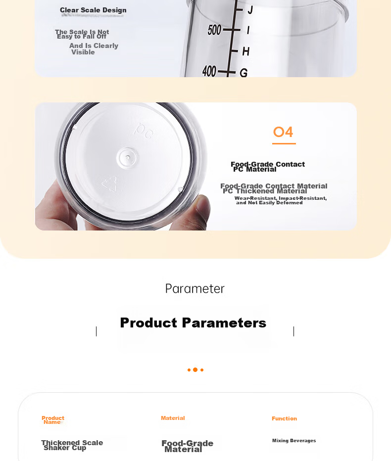 Baijie Shaker Cocktail Set Stainless Steel Muddler Ice Crusher Lemon Tea Tool Milk Tea Shaker Bottle 9