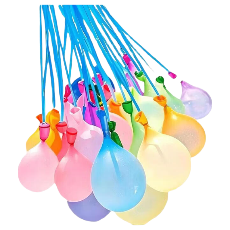 Qinbabe Water Balloon Water Bomb Quick Fill Water Ball Summer Water Fight Toy Small Water Balloons 3 Bundles 111 Pieces