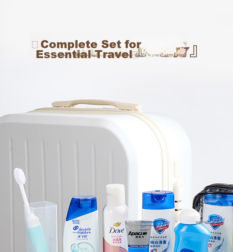 Etravel Men's Travel Toiletry Set 9-Piece Shampoo Shower Gel Toothpaste Toothbrush Business Trip Travel Essentials 6