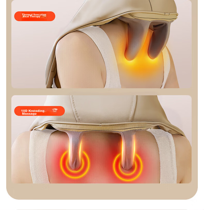 KONKA Cervical Massager Shoulder and Neck Massager Full Body Kneading Massage Heating Pad Practical Birthday Gift for Mom and Dad 8