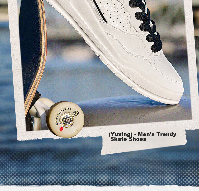 361° Yuhang Casual Men's Shoes Summer Breathable White Thick-Soled Versatile Sports Sneakers Board Shoes Men 672616620-1 2