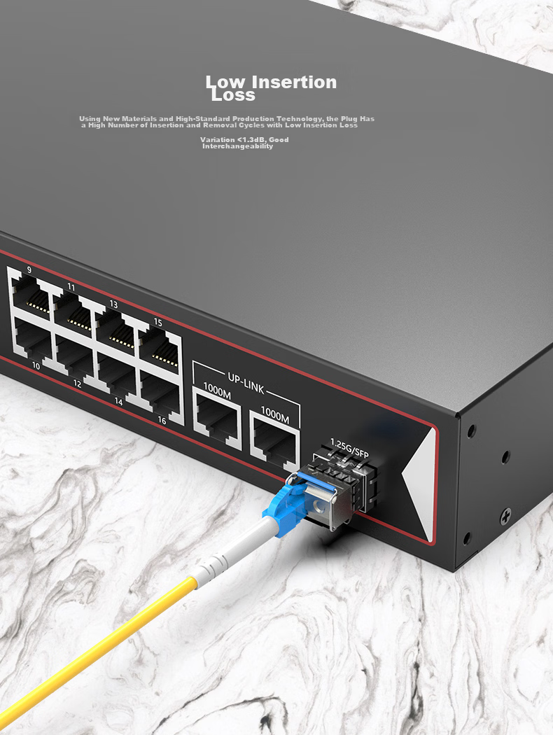 ZHONG TIAN HITECH Telecom-Grade Fiber Optic Patch Cable, 1 Meter Single-Mode Single-Core 3.0 LC-LC, Transceiver Pigtail, ZT-L300 9