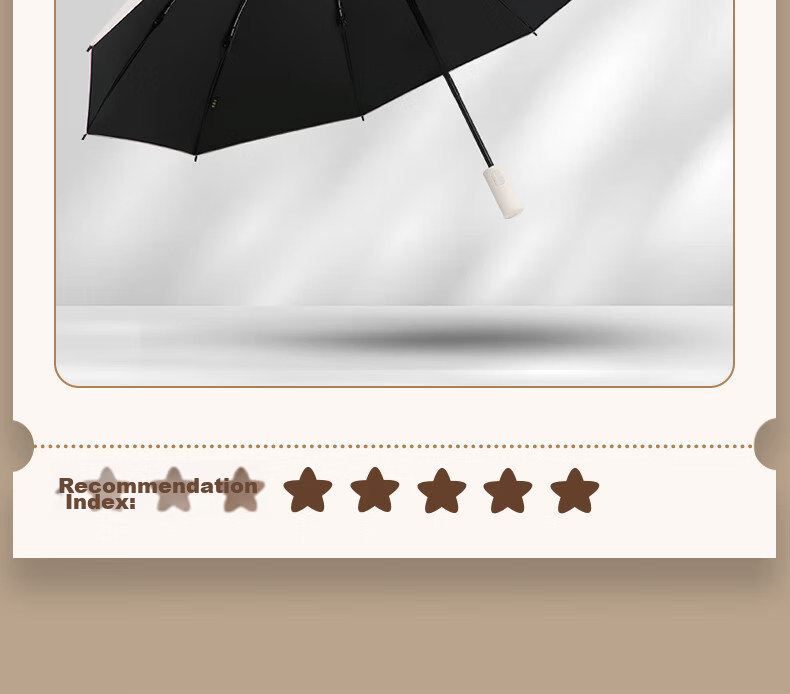 Paradise Umbrella Fully Automatic Three-Fold Sun Umbrella UV Protection Portable Folding Reverse Umbrella Avocado Green 6