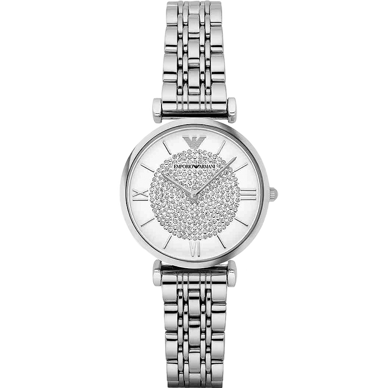 EMPORIO ARMANI Women's Starry Sky Stainless Steel Quartz Watch AR1925 Birthday Gift for Girlfriend