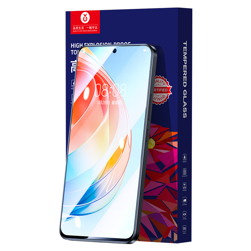 BIAZE [Ultra-Thin HD 2-Pack] Tempered Glass Screen Protector for Honor X40i, X40i Phone Film, Glass Phone Protective Film, Strong Anti-Fingerprint, Scratch-Resistant, Wear-Resistant, Front Film JM317