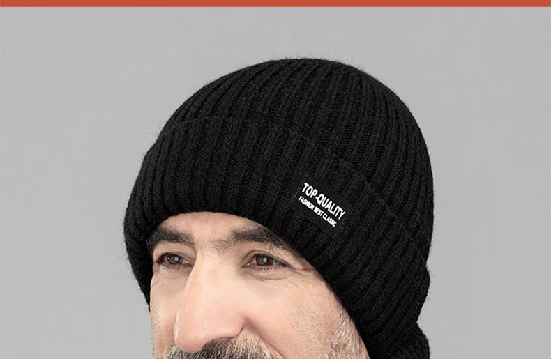 RED DRAGONFLY Hat for Men, Winter Season, Middle-Aged And Elderly, Grandfathers And Fathers, Cold Protection, Warmth, Windproof, Fleece-Lined, Thickened, Knitted Woolen Cap for The Elderly 15