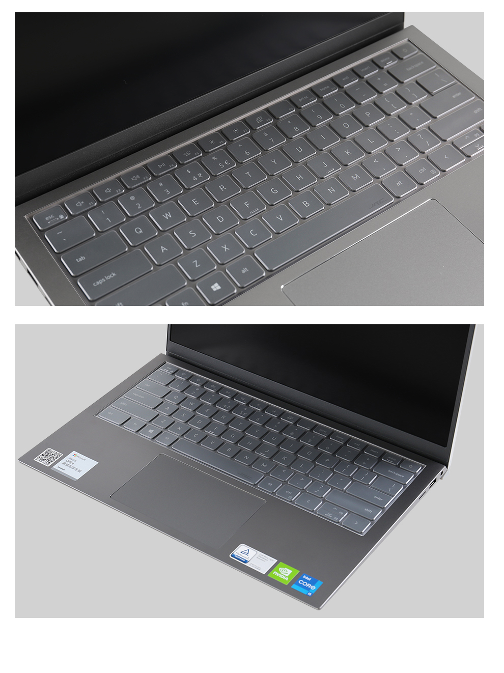 Jichuan Dell Inspiron 16 Plus-7630/14 Plus-7430/14 Pro/13 Pro Keyboard Cover, Laptop Keyboard Protective Film, TPU Transparent Dust Cover 10