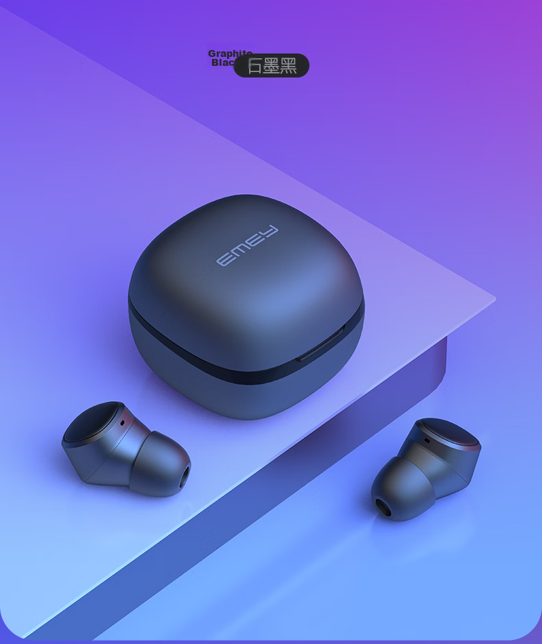 EMEY [Fully Upgraded] T1X True Wireless Bluetooth Earbuds In-Ear Music Calling Low Latency Bluetooth 6.0 Noise Cancellation Compatible with Apple Huawei Xiaomi Honor Pink 35