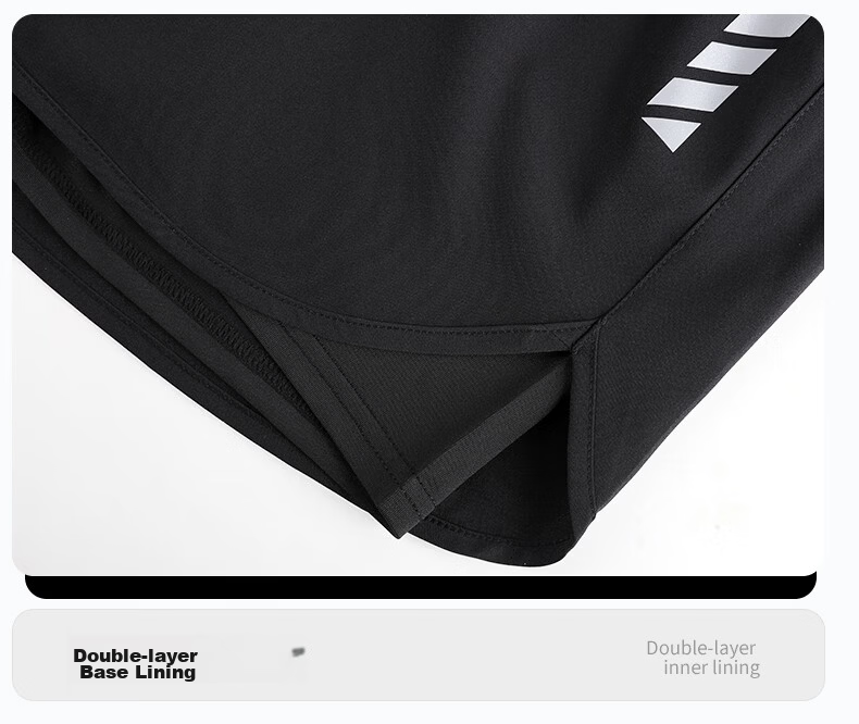 BURUITE Men's Double-Layer Swim Trunks, Anti-Embarrassment Boxer Briefs, Plus Size Three-Quarter Beach Shorts, Quick-Dry, Suitable for Swimming and Hot Springs 10