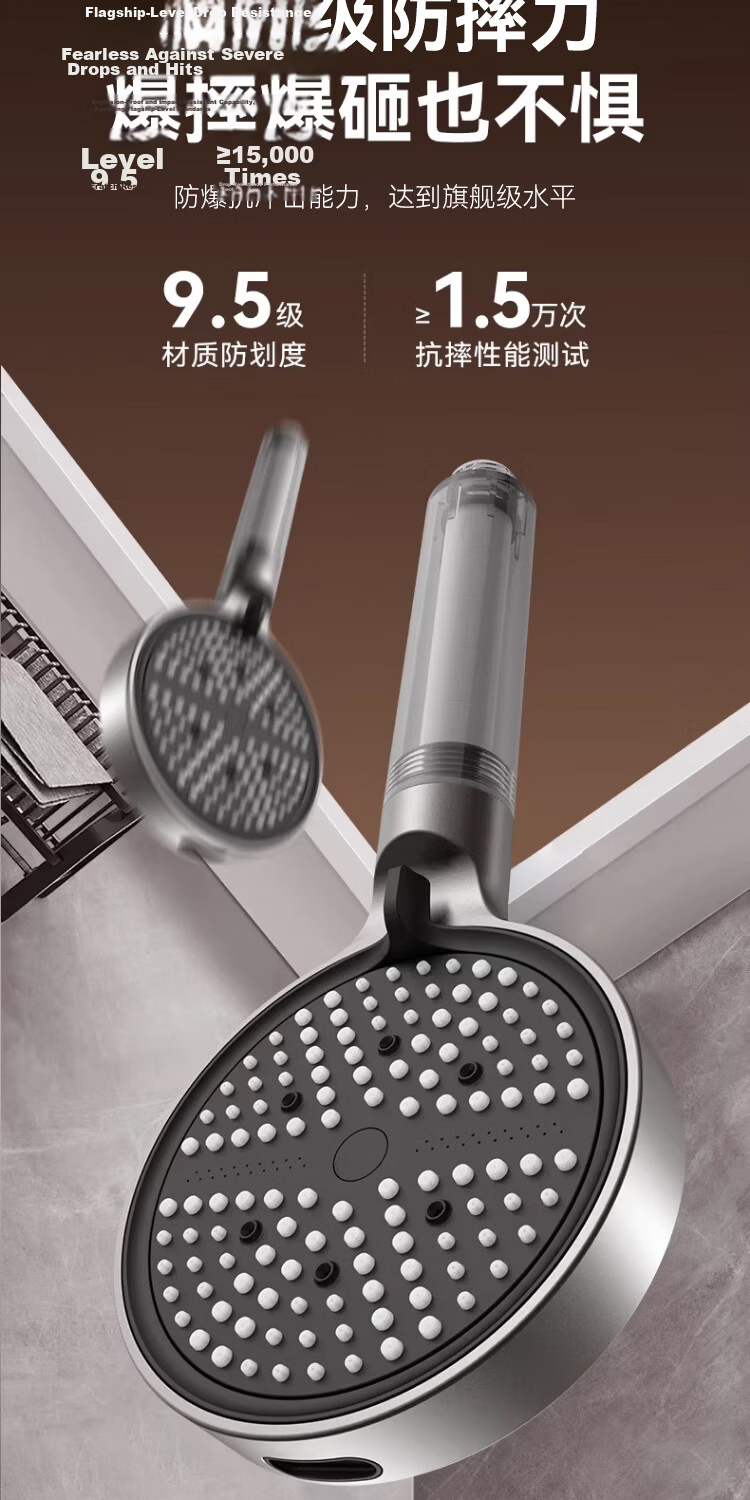 ILeddog Seiko Pressurized Filter Shower Head Set with Hose DJ138 13