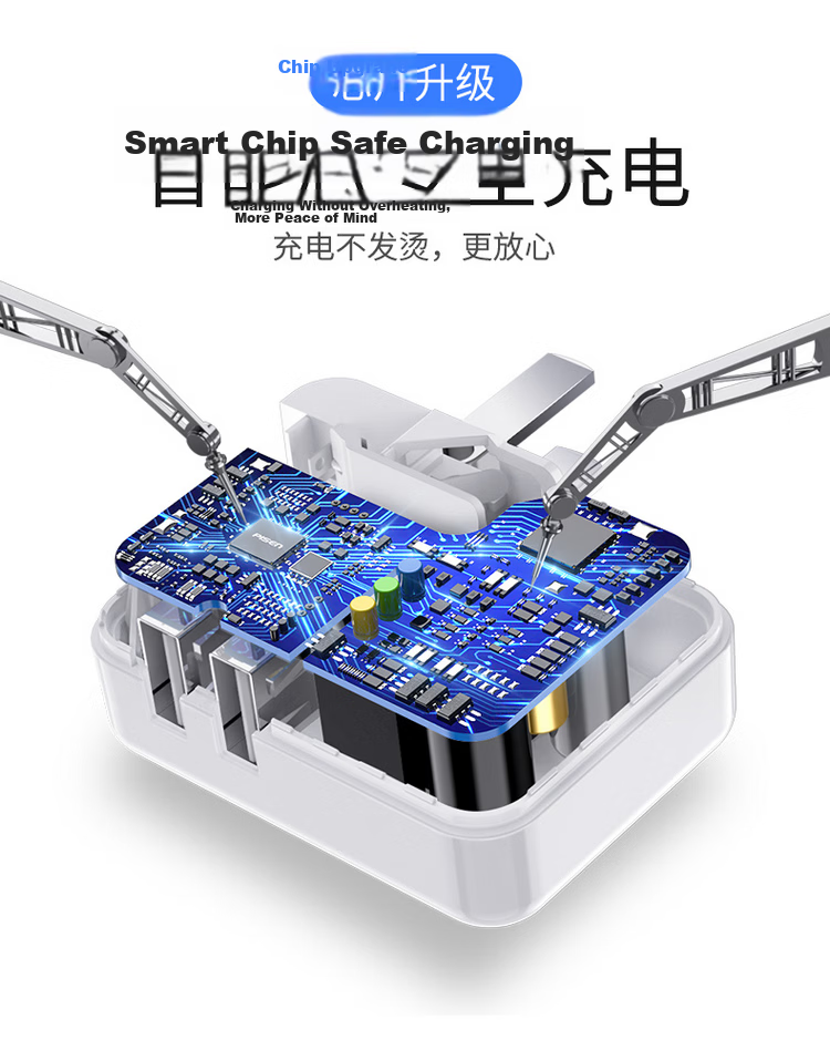 Pisen 3C Certified 22.5W Charger USB Charging Head Compatible with Huawei Mate80 Pro/Pura70, Honor, Xiaomi Android Phones, OPPO/Vivo, Apple 1716 Plug 5
