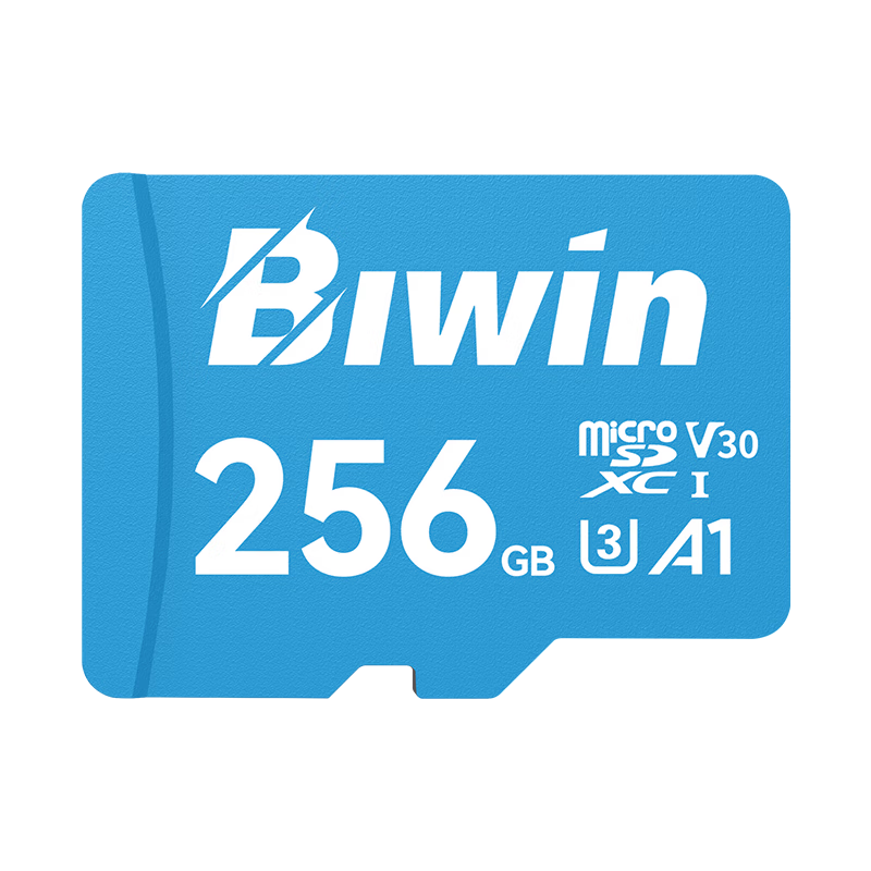 BIWIN 256GB TF (MicroSD) Memory Card C10 U3 V30 A1 MS100 Storage Card 100MB/s Read Speed Compatible with Dashcams/Surveillance Cameras