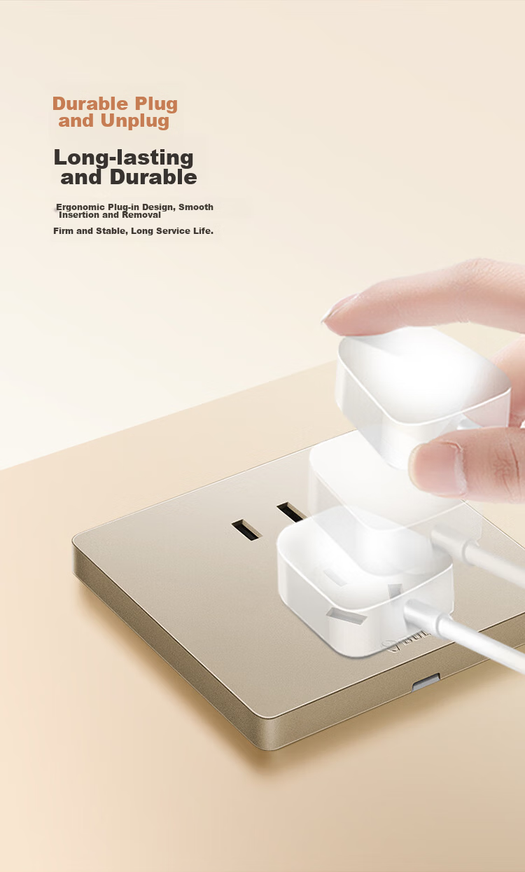 BULL G12 Series Triple Single-Control Switch Cream Style Large Panel Switch G12K311 Starry Gold 14