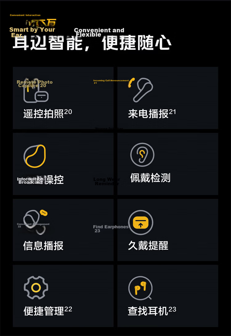Vivo iQOO TWS 5 Racing Yellow 60dB Active Noise Cancelling 42ms Low Latency Gaming Bluetooth Earphones Compatible with Apple and Huawei Phones 18