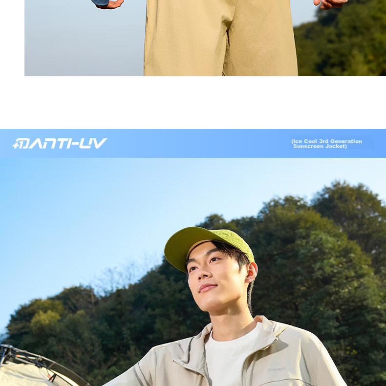 361° Men's New Sports Breathable UV Protection UPF100+ Jacket Summer 652624604D-6 25