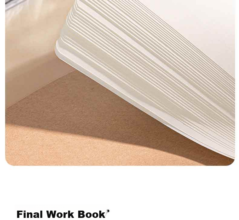 Deli English Notebook A5/30 Sheets Sewn Exercise Book Kraft Paper Student Practice Book 5-Pack FA530-5 9