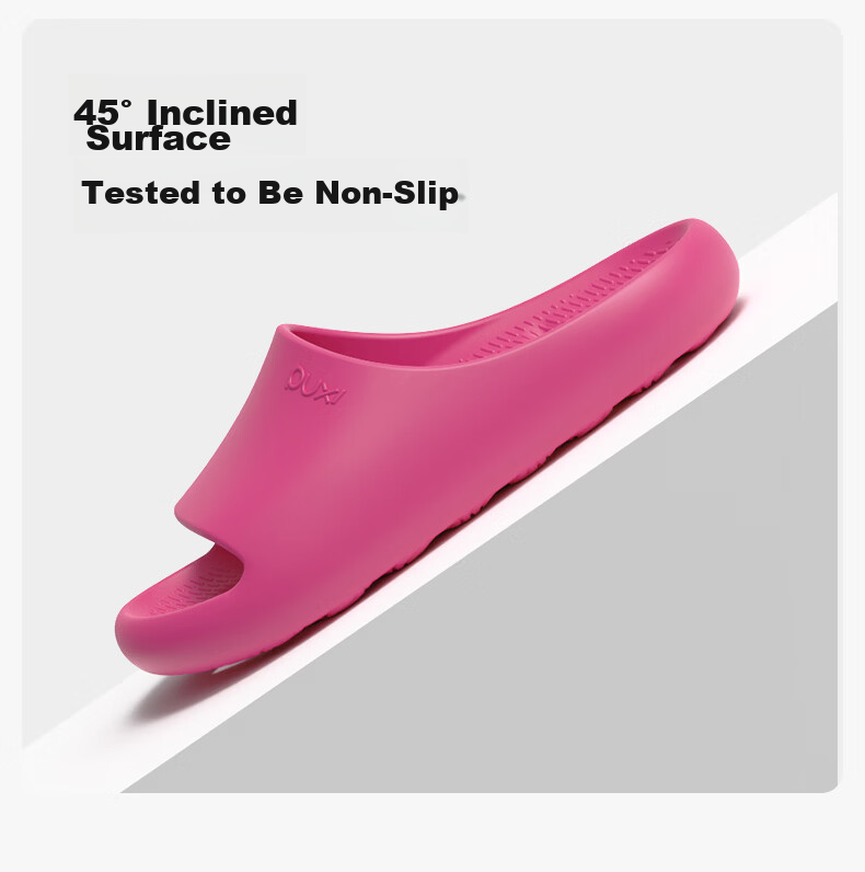 Poxi Bathroom Slippers for Women, Summer EVA Indoor Home Non-Slip Water-Draining Shower Sandals for Men, Black, Size 44-45 5