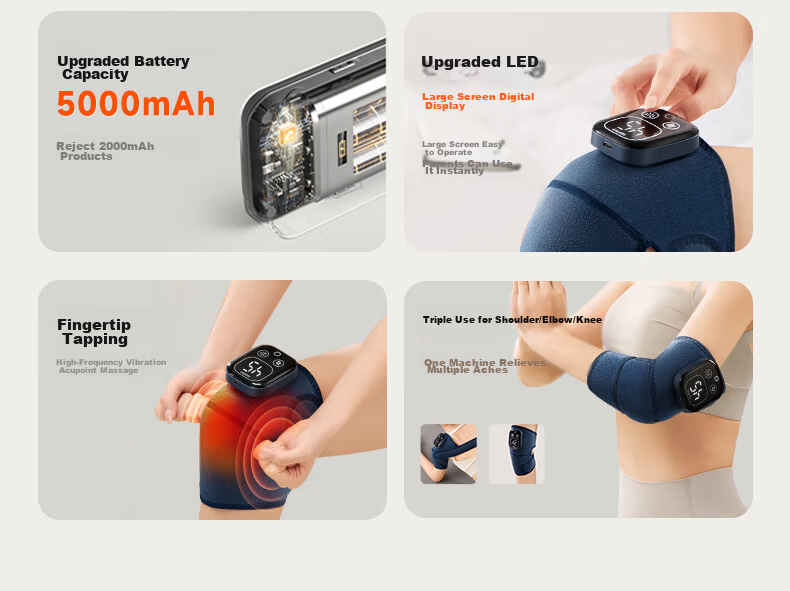 KeepFit Knee Massager Heat Pad Leg Massager Therapy Knee Pain Relief Synovitis Joint Pain Warmer Gift for Parents K20S 5